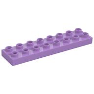 Duplo Plate 2 × 8 Medium Lavender