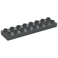 Duplo Platte 2 × 8 Dunkelblaugrau