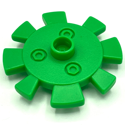 Duplo Flower Gear with 8 Teeth, Metal Bolts Design Bright Green