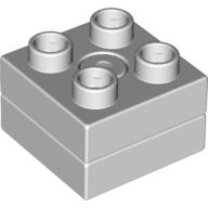Duplo Drehteller 2 × 2 mit quadratisch oben Sehr helles Blaugrau