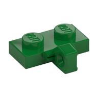 Hinge Plate 1 × 2 Locking with 1 Finger on Side, with Groove Grün