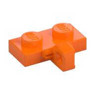 Hinge Plate 1 × 2 Locking with 1 Finger on Side, with Groove Orange