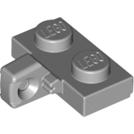 Hinge Plate 1 × 2 Locking with 1 Finger on Side, with Groove Hellblaugrau
