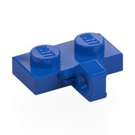 Hinge Plate 1 × 2 Locking with 1 Finger on Side, without Groove Blue
