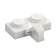Hinge Plate 1 × 2 Locking with 1 Finger on Side, without Groove Weiß