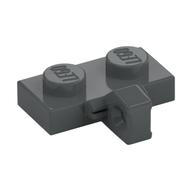 Hinge Plate 1 × 2 Locking with 1 Finger on Side, without Groove Dark Bluish Gray