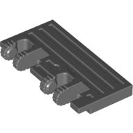 Hinge Train Gate 2 × 4 Locking Dual 2 Fingers with Rear Reinforcements, 9 Teeth
