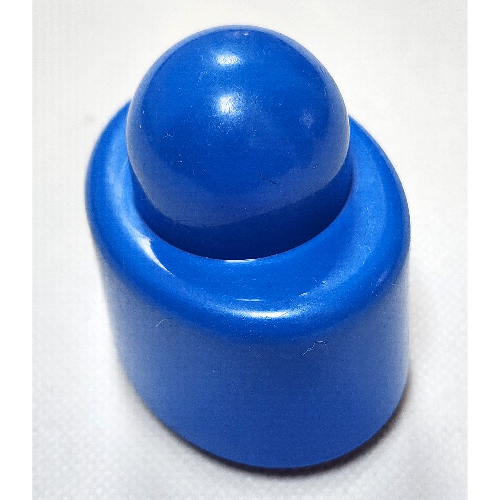 Primo Brick, Oval 1 × 1 Blau