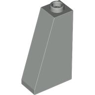 Brick Sloped 75° 2 × 1 × 3 with Open Stud Light Gray