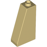 Brick Sloped 75° 2 × 1 × 3 with Hollow Stud Tan