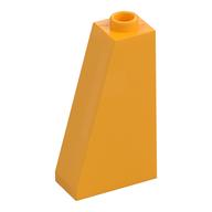 Brick Sloped 75° 2 × 1 × 3 with Hollow Stud Bright Light Orange