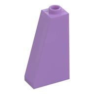 Brick Sloped 75° 2 × 1 × 3 with Hollow Stud Medium Lavender