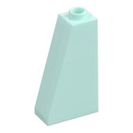 Brick Sloped 75° 2 × 1 × 3 with Hollow Stud Light Aqua