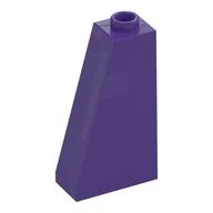 Brick Sloped 75° 2 × 1 × 3 with Hollow Stud Dark Purple