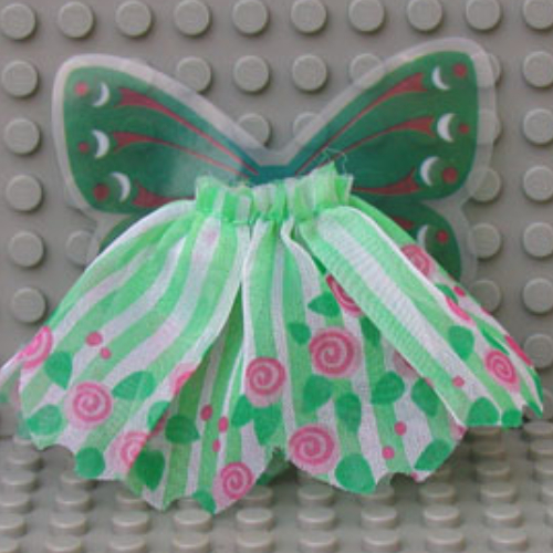 Belville, Skirt, Girl, with Fairy Wings and Flower Print Green