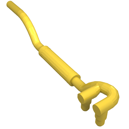Exhaust Pipe Twin Inlet 11L Left Gelb