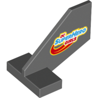 Tail Shuttle Small 2 × 3 × 2 with DC SUPERHERO GIRLS print Dunkelblaugrau