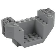Wedge Brick Special 4 × 10 × 4 with 3 × 4 Recessed and Pin Holes- Plane Bottom Hellblaugrau