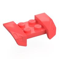 Mudguard 2 × 4 with Molded Headlights Coral