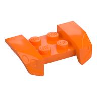 Mudguard 2 × 4 with Molded Headlights Orange