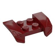 Mudguard 2 × 4 with Molded Headlights Dark Red