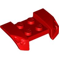 Mudguard 2 × 4 with Molded Headlights Red