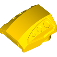 Brick Curved 2 × 2 No Studs - 3 Recessed Side Ports Gelb