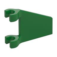 Flag 2 × 2 Trapezoid with Flat Area between Clips Green