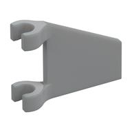 Flag 2 × 2 Trapezoid with Flat Area between Clips Light Bluish Gray