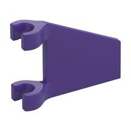 Flag 2 × 2 Trapezoid with Flat Area between Clips Dunkellila