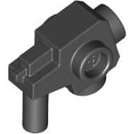 Weapon Gun / Blaster with Studs on Side Black