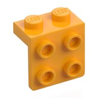 Bracket 1 × 2 - 2 × 2 Bright Light Orange