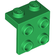 Bracket 1 × 2 - 2 × 2 Green