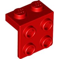 Bracket 1 × 2 - 2 × 2 Red
