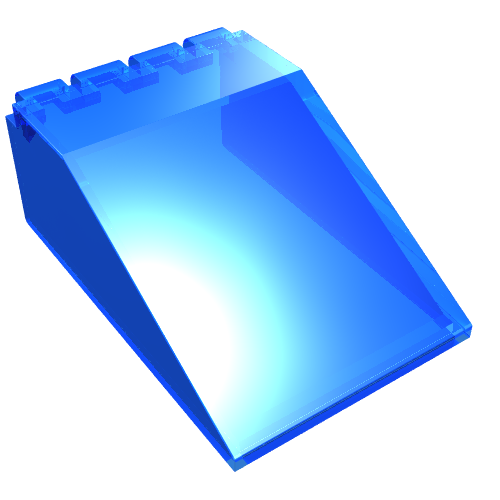 Windscreen 6 × 4 × 2 Canopy Transparent-Dunkelblau