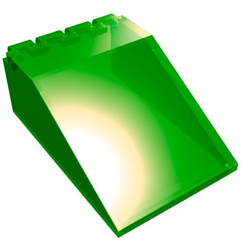 Windscreen 6 × 4 × 2 Canopy Trans-Green