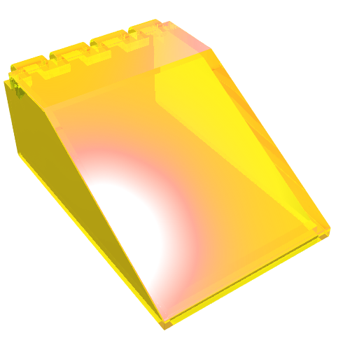 Windscreen 6 × 4 × 2 Canopy Trans-Yellow
