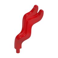 Headwear Accessory Bandana Tassel with Pin Red