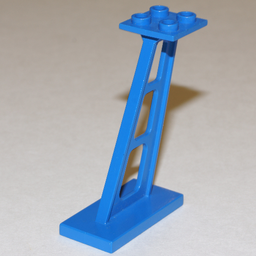 Support 2 × 4 × 5 Stanchion Inclined [3mm wide posts] Blau