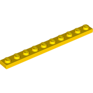 Platte 1 × 10 Gelb