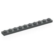 Plate 1 × 10 Dark Bluish Gray