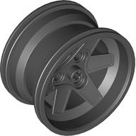 Wheel 56 × 34 Technic Racing Medium with 3 Pin Holes Schwarz