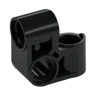 Technic Pin Connector Perpendicular 2 × 2 Bent Schwarz