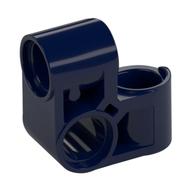 Technic Pin Connector Perpendicular 2 × 2 Bent Dunkelblau