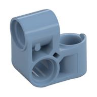 Technic Pin Connector Perpendicular 2 × 2 Bent Sand Blue