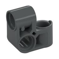 Technic Pin Connector Perpendicular 2 × 2 Bent Dunkelblaugrau