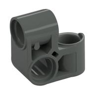 Technic Pin Connector Perpendicular 2 × 2 Bent Dark Gray