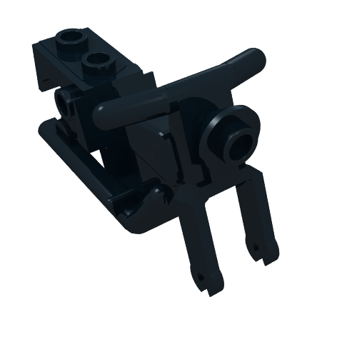 Vehicle Base, Motorcycle Chassis, Frame 3 × 6 × 3 Black