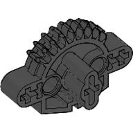 Large Figure Skeletal, Torso, Gear 9 Tooth with 3 Axle Holes and 2 Holes (Matoran) Schwarz