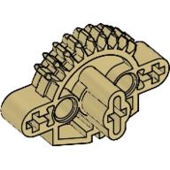 Large Figure Skeletal, Torso, Gear 9 Tooth with 3 Axle Holes and 2 Holes (Matoran) Beige